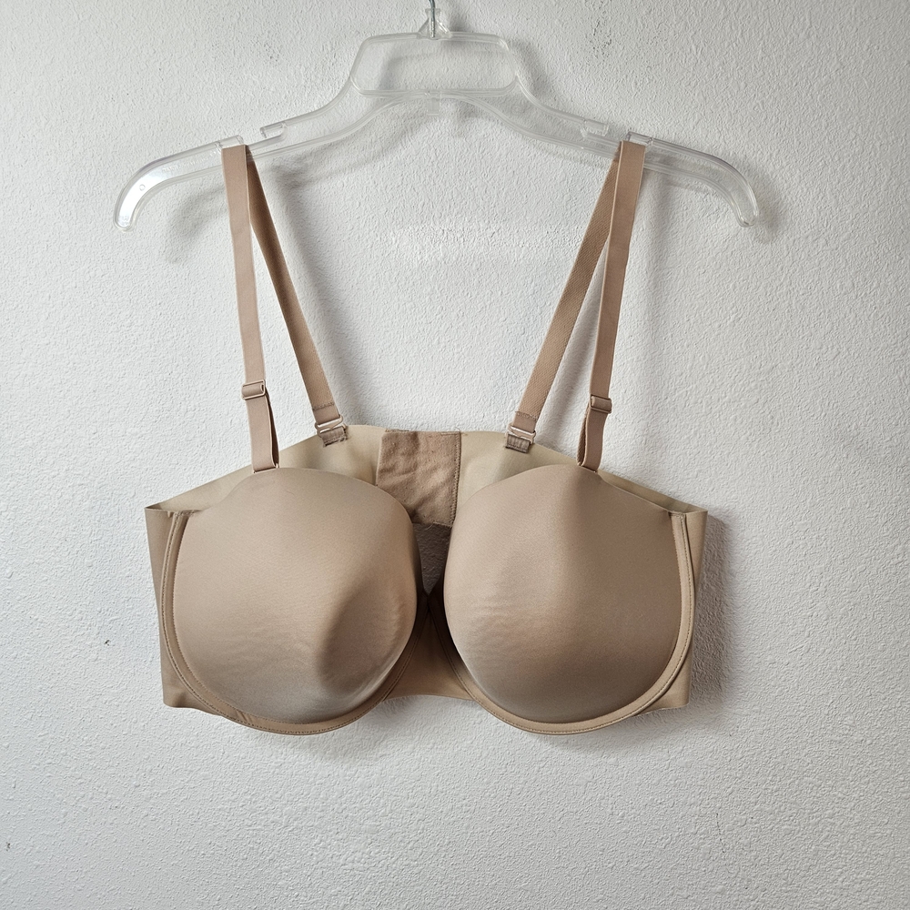 SPANX Up For Nothing Strapless Bra Size 38DD Nude